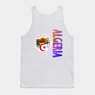 Algeria Coat of Arms Design Tank Top